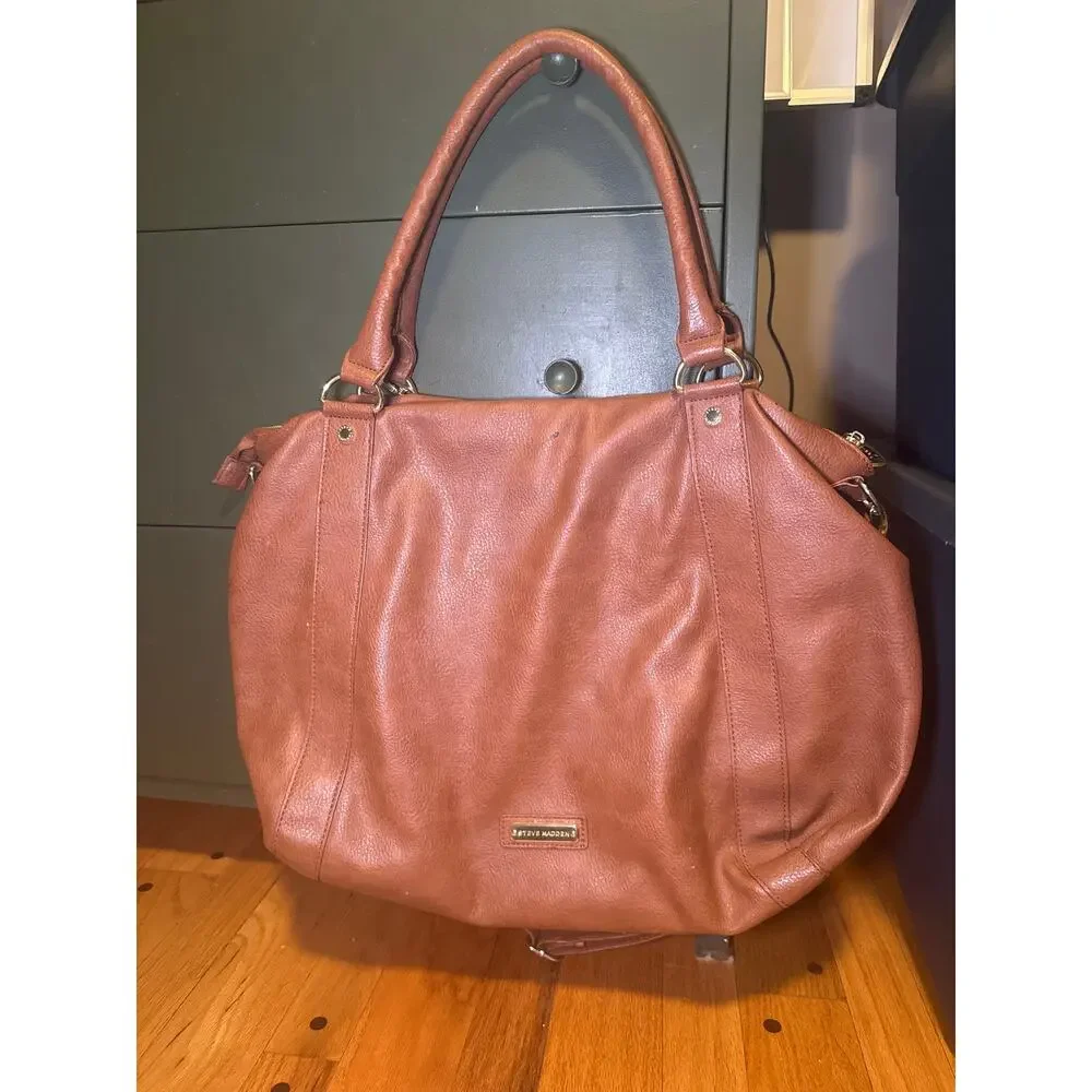 Steve Madden B Marlow Cognac Satchel